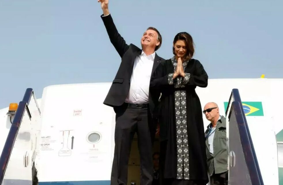 Bolsonaro e Michelle Bolsonaro