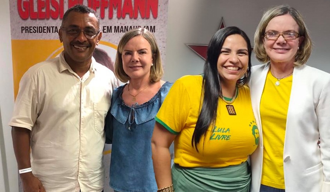 Borges Anne Moura e Gleisi Roffmann