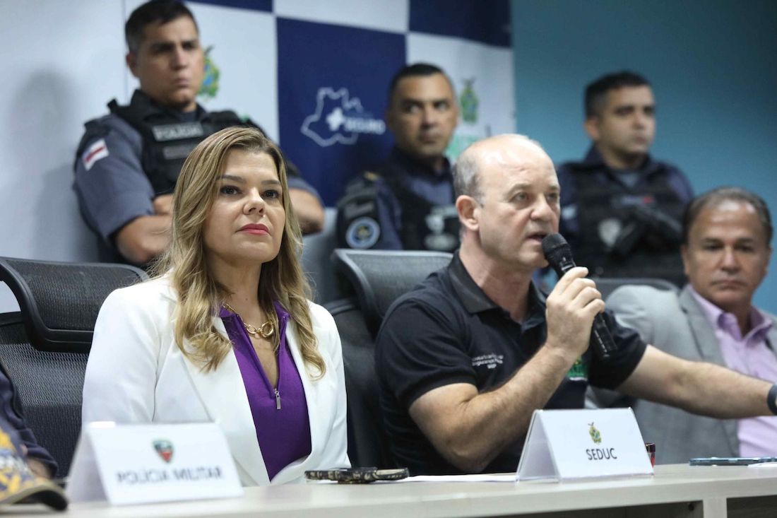 General da secretaria Kuka Chaves e General Mansur, da SSP-AM
