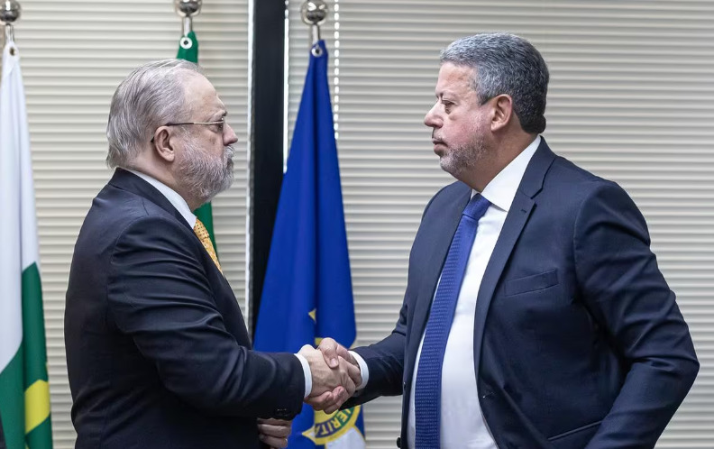Augusto Aras e Arthur Lira