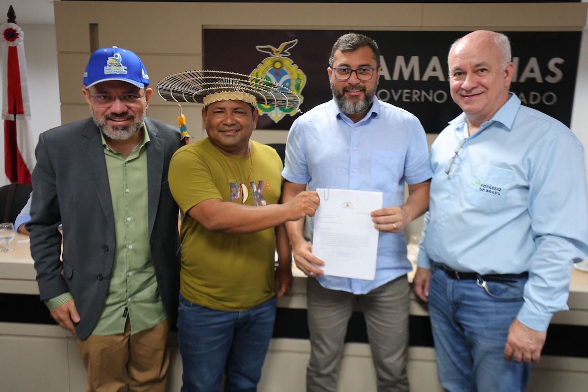 Andreson Cavalcante com o governador Wilson Lima sobre exploração do potássio em Autazes