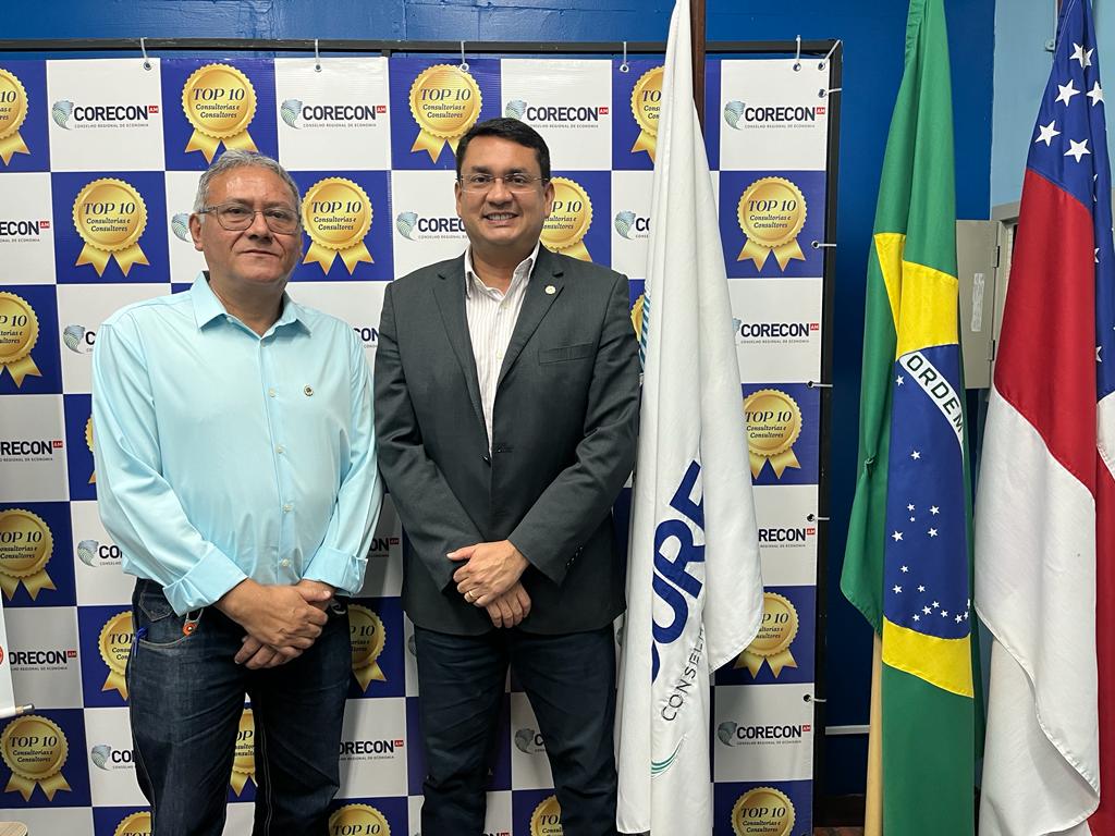 Eleitos presidente e vice da gestão 2024 do Corecon-AM
