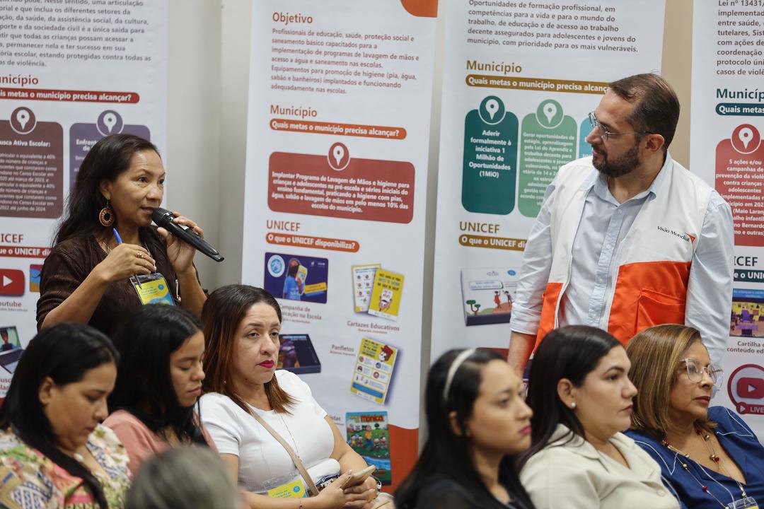 Governo e Unicef orientam 28 cidades do Amazonas para selo