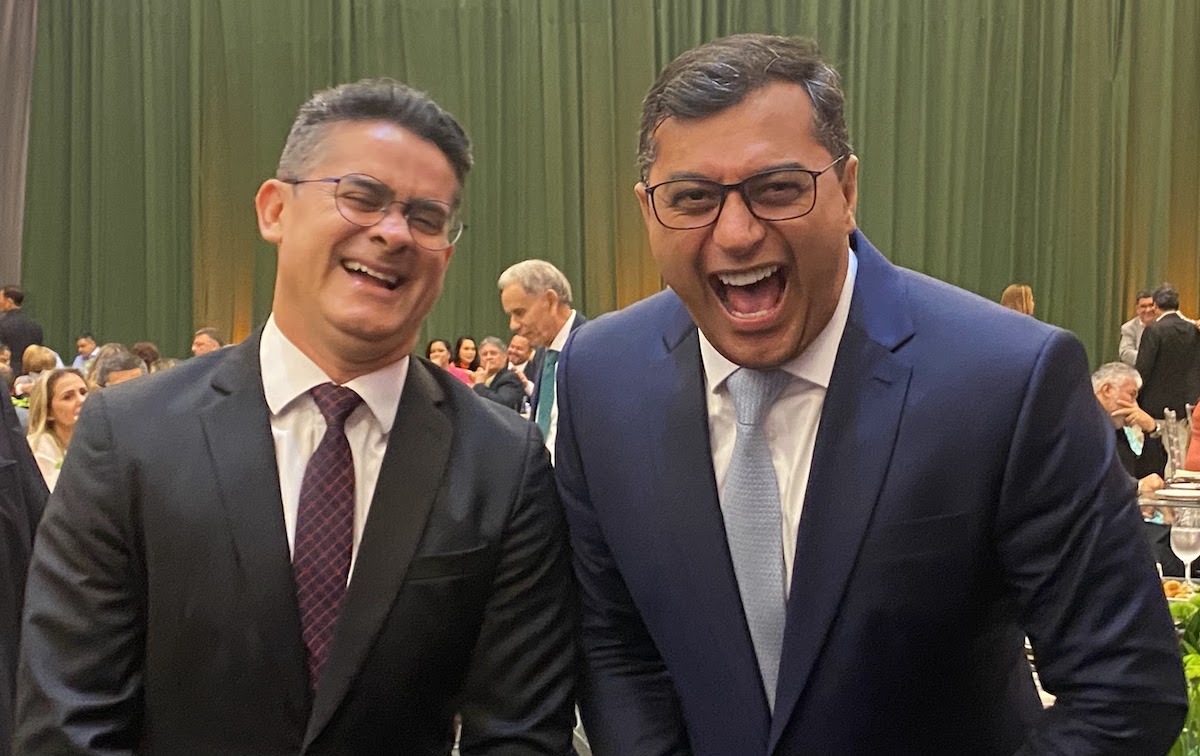 prefeito de manaus david almeida e wilson lima, governador do amazonas