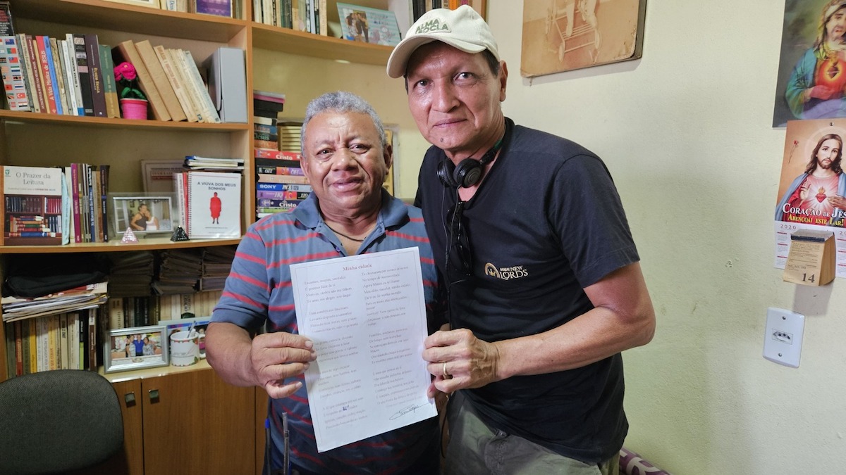Canindé Góes (letrista da canção 'Minha Cidade') e Amino Vasconcelos, compositor das canções 👆🏼