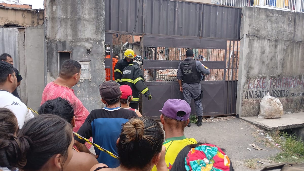 Desabamanento de laje no Riacho Doce