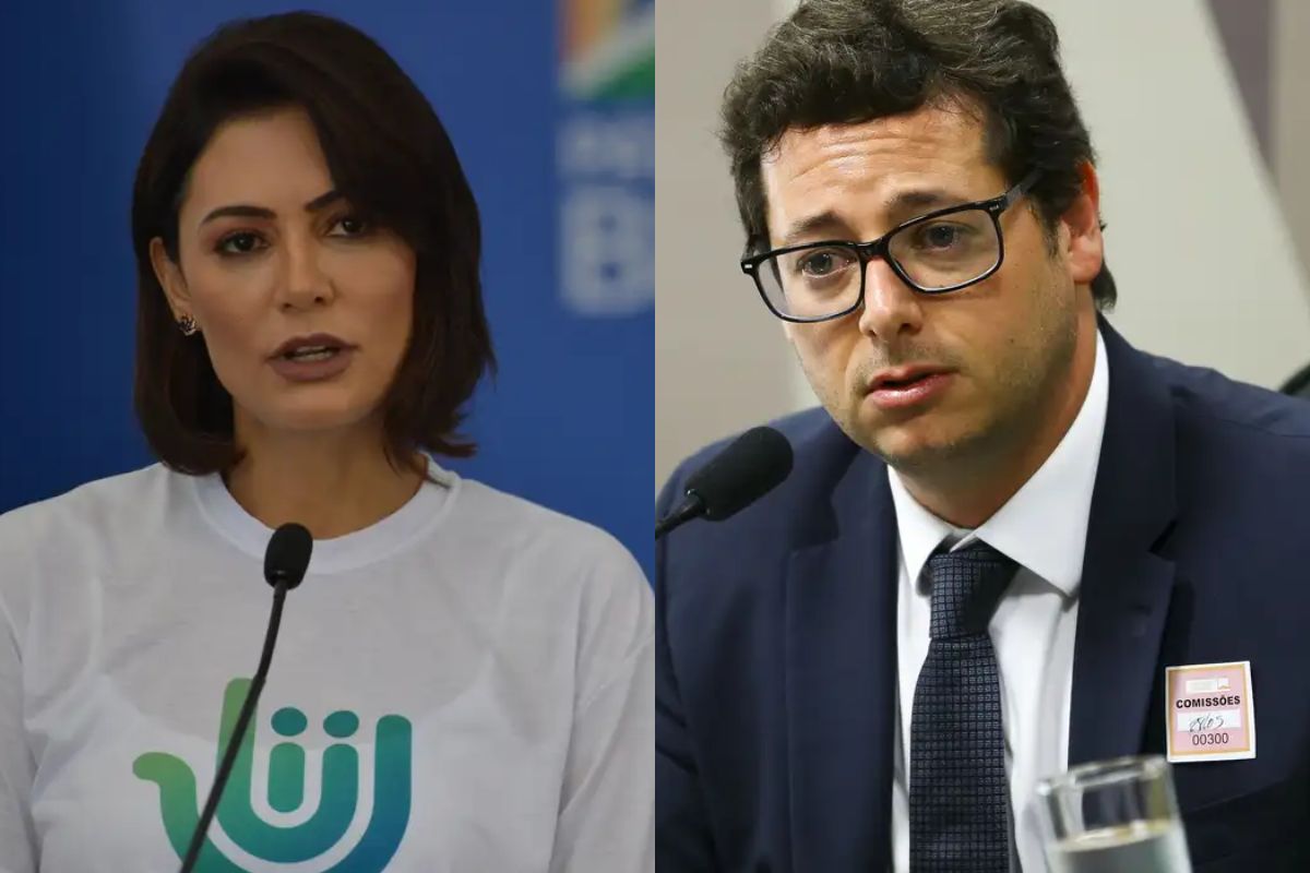 Michelle Bolsonaro e Fabio Wajngarten