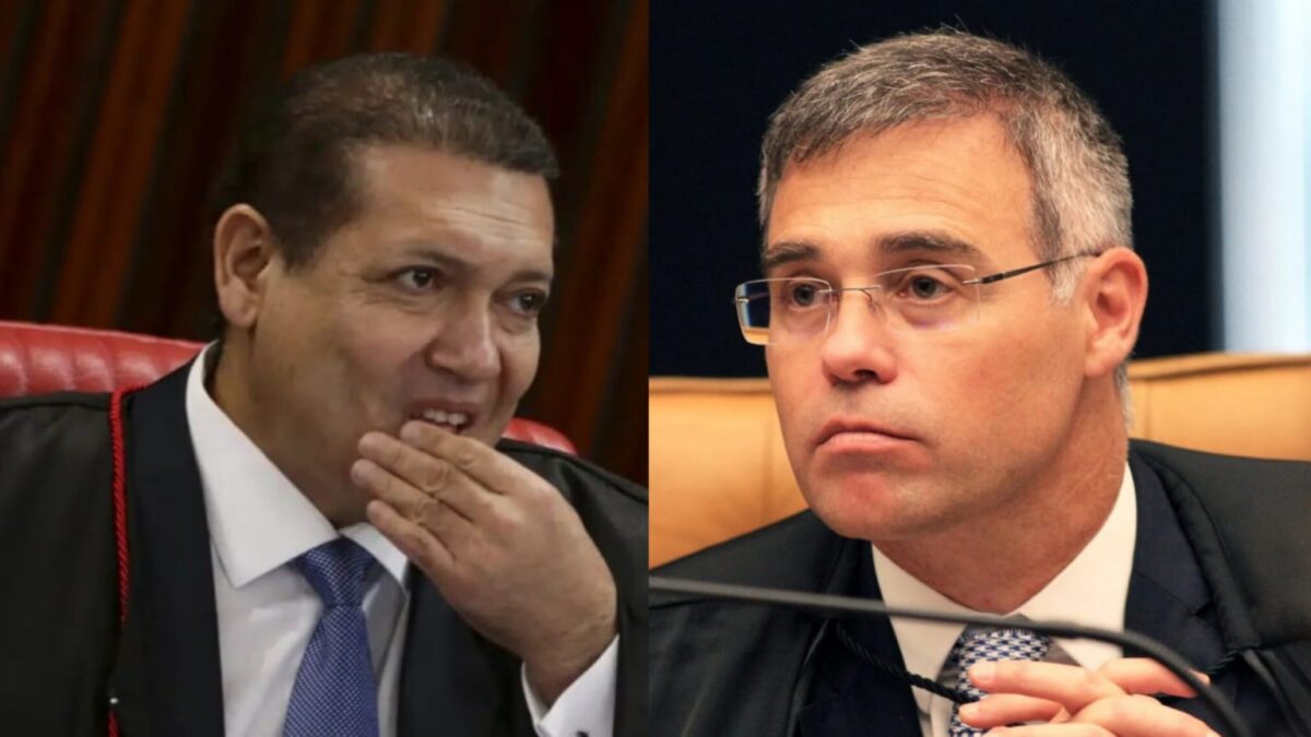 Kassio e Mendonça em confusão no processo sobre Bolsonaro no STF
