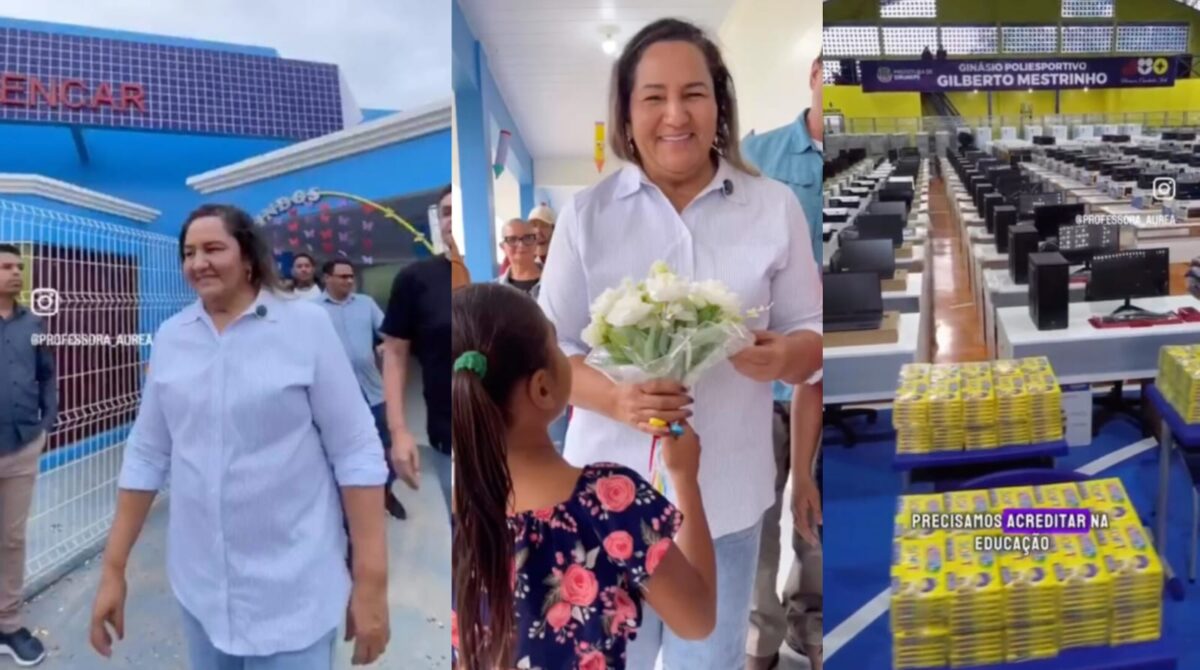 Professora Áurea entrega doze escolas em Eirunpé