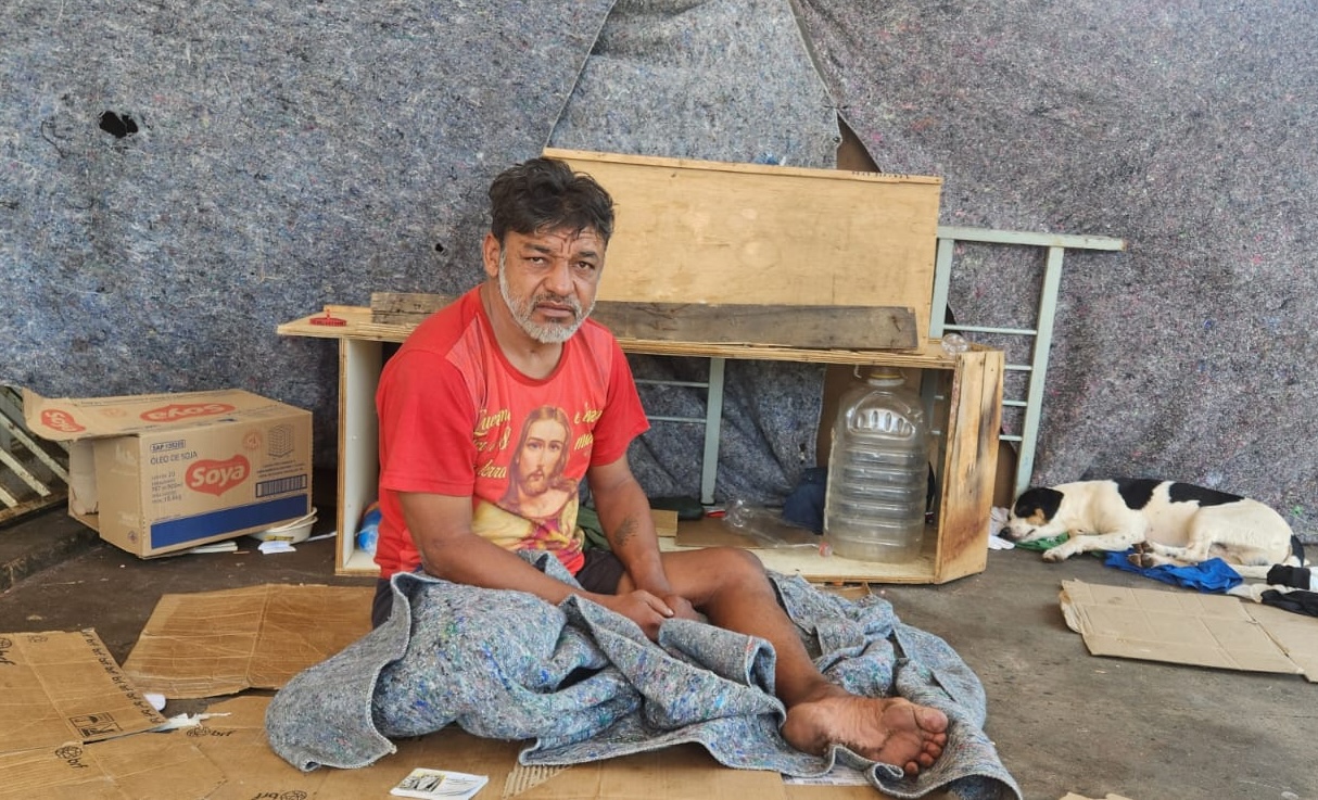 Aldemir Santana, 52 anos, em situação de Brasília Foto: BNC Amazonas