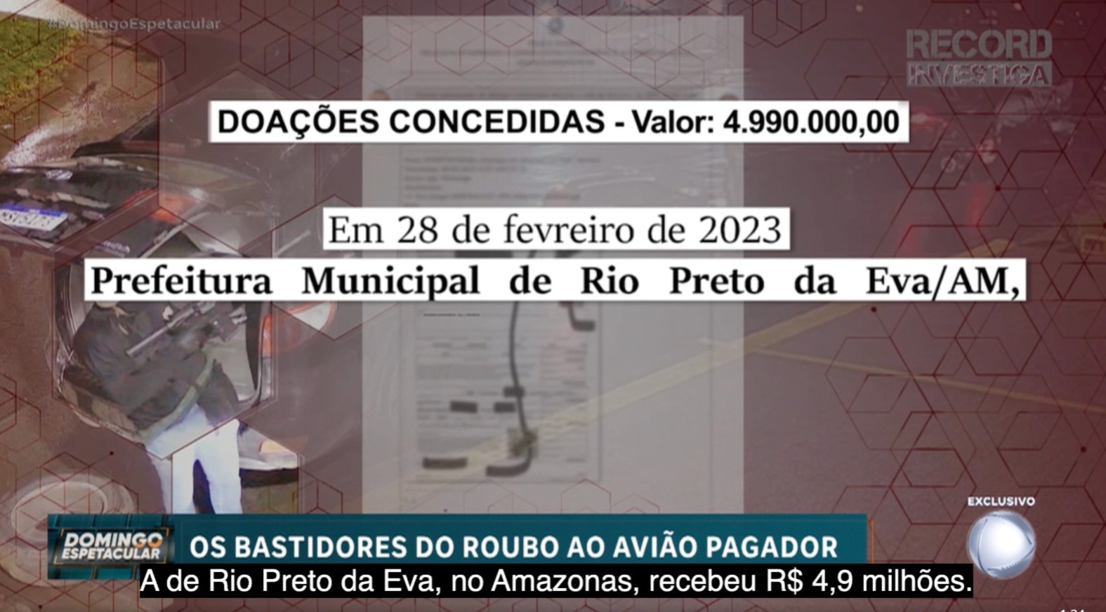Prefeitura do Amazonas citada em lavagem de R$ 4 milhões após assalto no RS