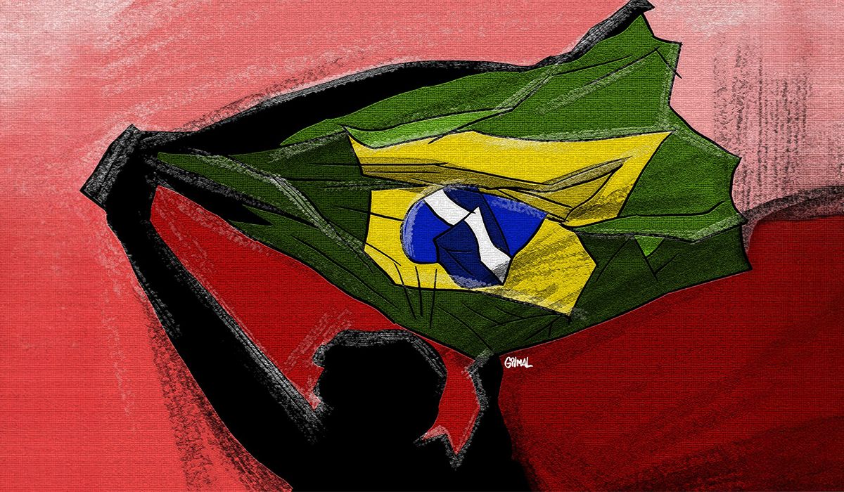 sistema político do Brasil arte: Gilmal