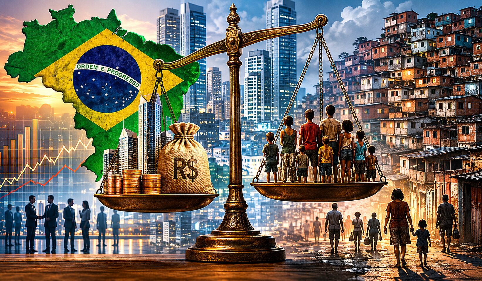 Desigualdade brasileira e concentração de riqueza
